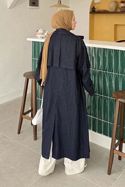 lamelif Τζιν με λεπτομέρεια δεσίματος Τζιν μπλε