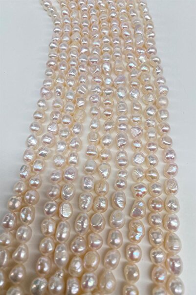 Hayalperest boncuk Pearl Natural Stone Irregular Cut Strand 8-9 mm