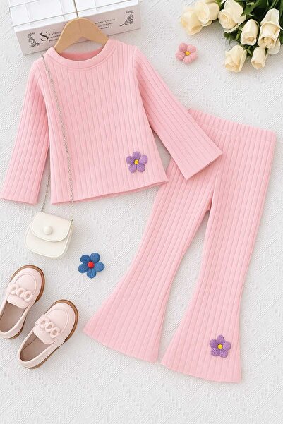renkli diyar Girl's seasonal flared pants set for school, kindergarten, primary school, preschool