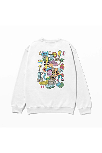 SVART WEAR Swea tricou cu imprimeu 100% bumbac supradimensionat Trendy Fancy ...