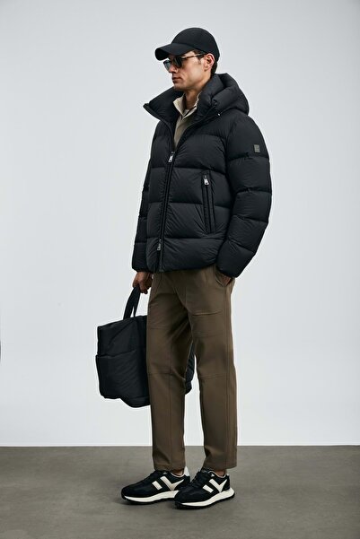 Lufian 112120250 Tommy Goose down Men's Coat Black