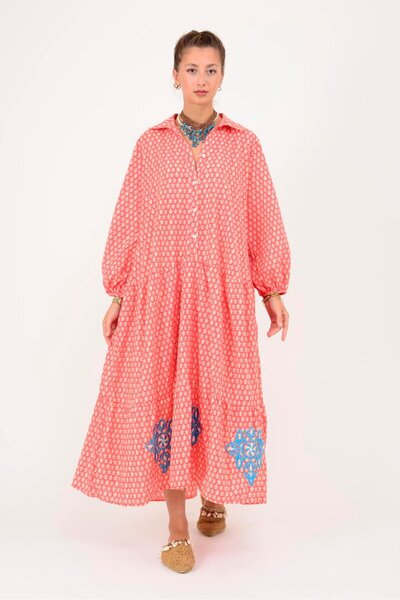 Park Moda AN10522 ΦΟΡΕΜΑ ΠΟΥΚΑΜΙΣΟ ΜΕ ΛΕΠΤΟΜΕΡΗ ΚΕΝΤΗΜΑ ΜΑΡΙΝ