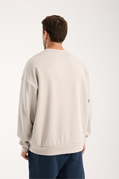 Store 100% Cotton Men's Oversize Sweatshirt |   Crew Neck, Casual Basic