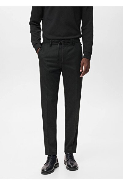 MANGO Man Thermolite® Slim fit flanel pantolon