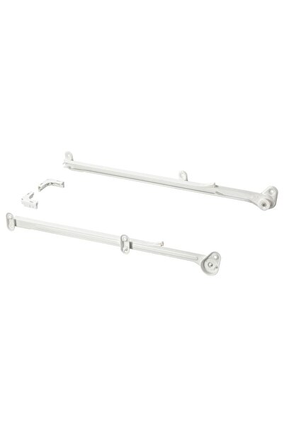 hobiurun Gardırop içi sepet rayı, beyaz, 55 cm, 2 adet