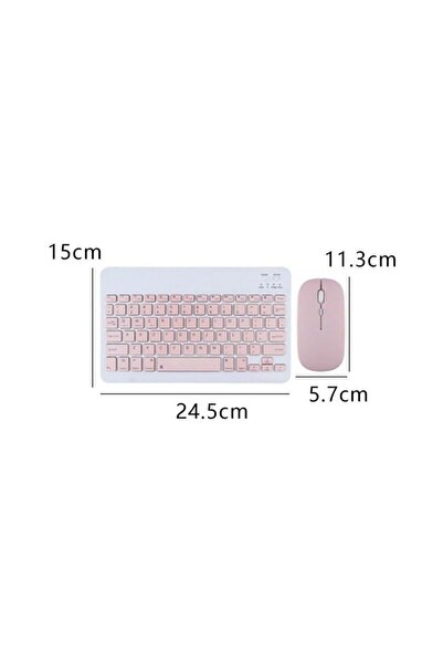 Nomker Redmi Pad SE 11'' Uyumlu Ekran Koruyucu Klavye Mouse Set