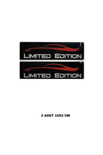 Limitless Design Limited Edition Araç Sticker Damla Etiketi 2 Adet 10x2 cm – ...