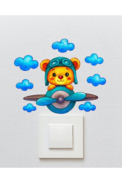 telaşe memuru Outlet Cover Sticker - Children's Baby Room Wall Sticker - Cute...