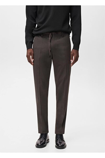 MANGO Man Thermolite® Slim fit flanel pantolon