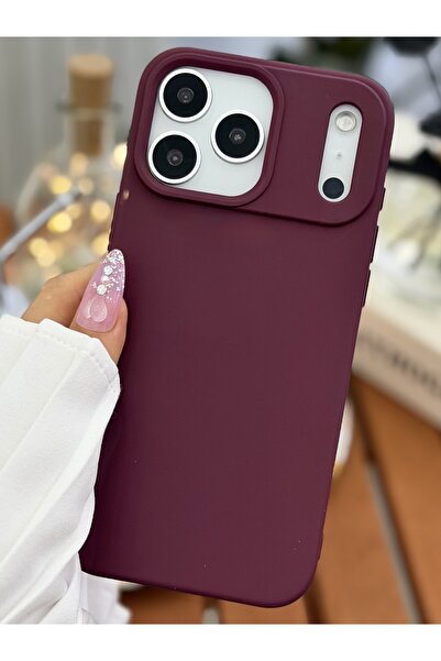 Go Aksesuar Iphone 17 Promax Uyumlu Içi Kadife Leke Tutmaz Sıvı Silikon Lansman Kılıf