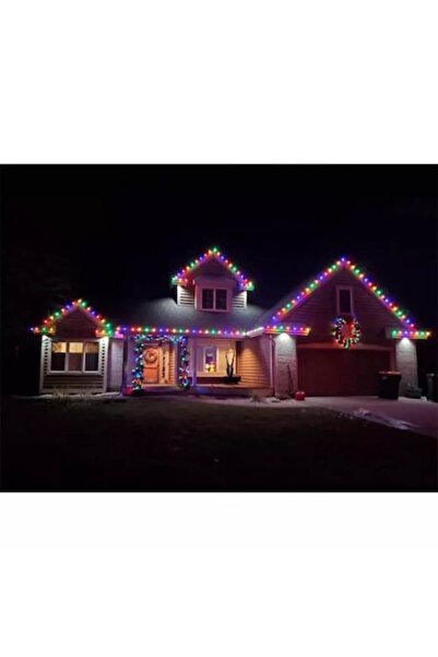 OEM Christmas Icicles Installation, Hanging Garland, 12 m, 300 LEDs, 8 Light Modes, Fringes, Outdoo