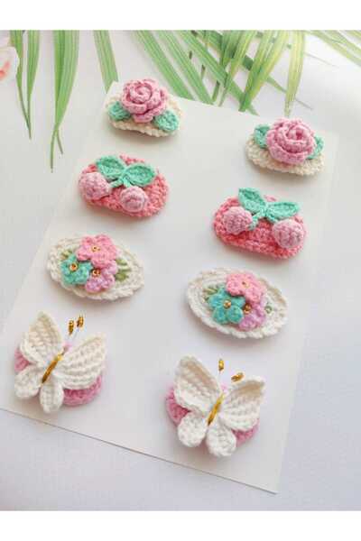 Antiallergic Pinterest 8-Piece Clip Hairless Baby Buckle Handmade Baby Gift Set ( 0-3 Years)