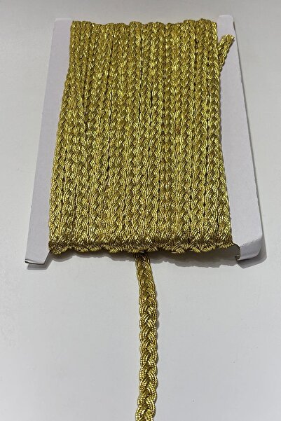 Hayalperest boncuk Gold Rengi Saç Örgüsü Simli Şerit Biye Su Taşı