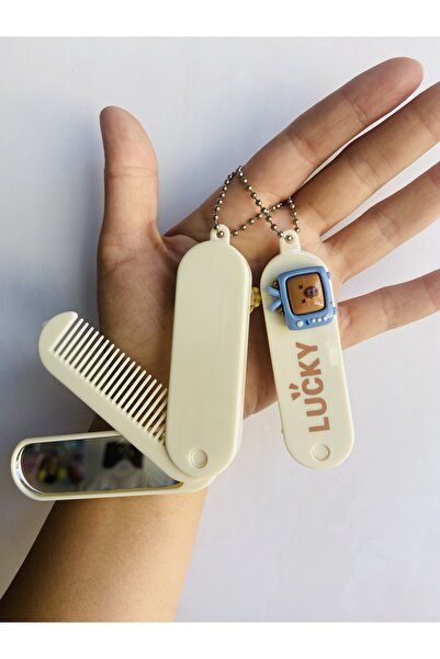 synshop Στολίδι για τσάντα με πτυσσόμενο μπρελόκ με καρφίτσα καπιμπάρα με καθρέφτη