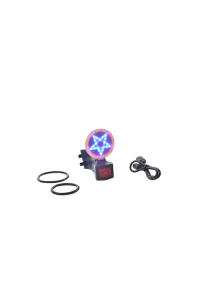 Other مصباح أمان LED للدراجات، تصميم نجمة خلفية حمراء، إضاءة مزدوجة للرؤية الليلية، قابل لإعادة الشحن عبر USB