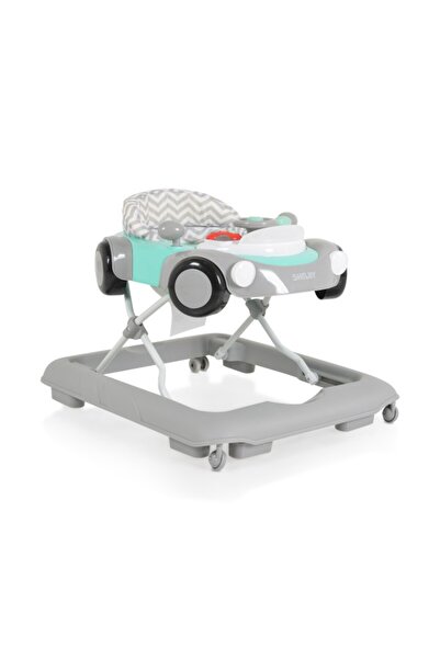 Cangaroo Baby Walker Shelby Mint, 360-degree Rotating Front Wheels, Compact Folding, and Musical Fun
