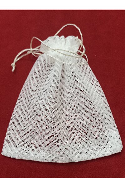 FNT Zigzag desenli tül kese 13*17 cm ebatında 12 adettir Hediyelik Bohçalık ç...