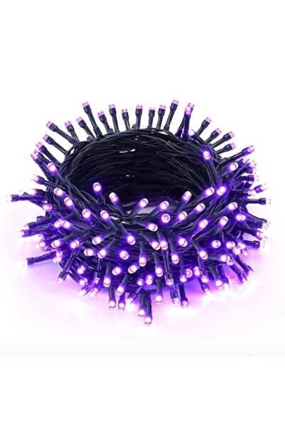 OEM Șir LED liniar, 100 LED-uri, 7 m, fir verde închis, violet