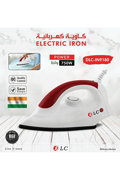 DLC مكواة كهربائية جاف بقوة 750واط صناعة هندية