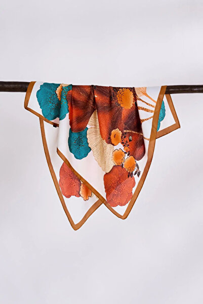 Otantik Çarşı Σάλι Καφέ 68x68 εκ. Κ105418