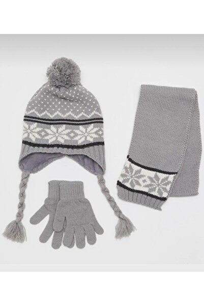 Wearflawless Weatrflawless 3-6 Years Old Boys' Scarf, Beanie, Gloves 3-Piece Set