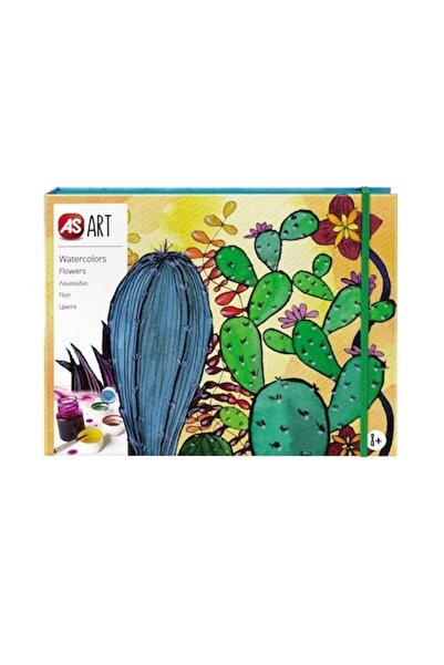 As Комплект за рисуване - Акварели, цветя