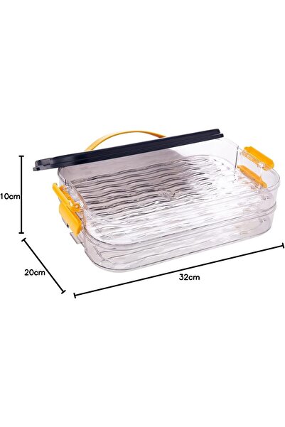 Hope AKDC Double Layered Storage Box TransparentM335