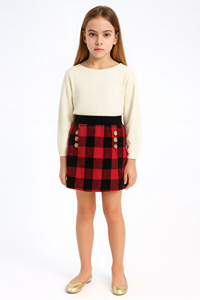 ESİLA KİDS Girl's Skirt Plaid Shorts Skirt 4-14 Years Old