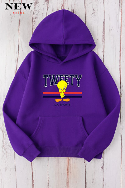 New Shine Світшот з принтом Твіті