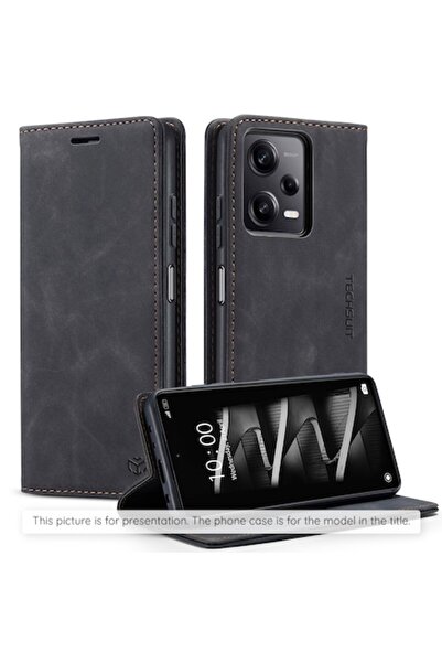 Stef's Cat Husă din piele ecologică pentru Xiaomi Redmi A5 4G Standard Confy Cover L63 - Negru