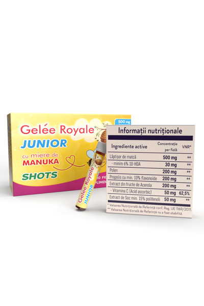 Justin pharma Jelly Royale Junior Shots, 10 drinkable ampoules