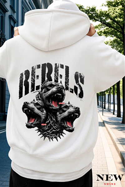 New Shine سويت شيرت مطبوع من بيبلز