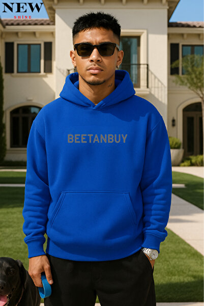 New Shine سويت شيرت مطبوع عليه نص من بيتانباي