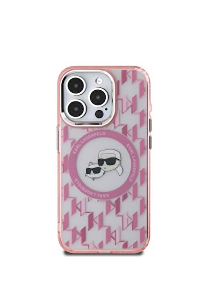 Karl Lagerfeld Carcasă ergonomică Pinky Monogram pentru iPhone 15 Plus (P2400...