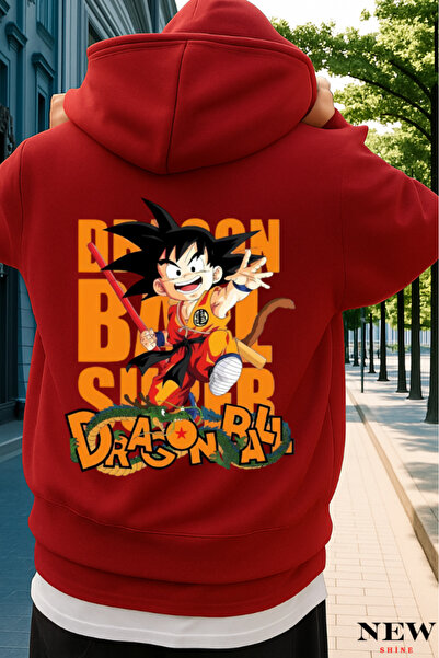 New Shine سويت شيرت مطبوع عليه دراغون بول