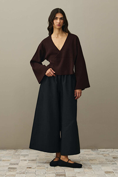 Fahhar Kimono Cardigan Plum