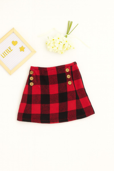 ESİLA KİDS Girl's Skirt Plaid Shorts Skirt 4-14 Years Old