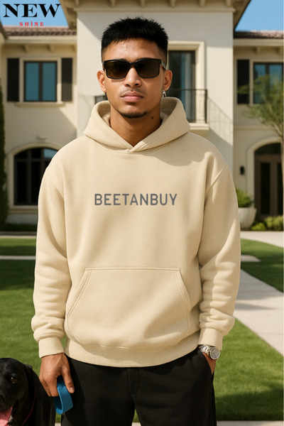 New Shine سويت شيرت مطبوع عليه نص من بيتانباي