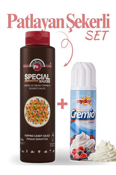 FO Patlayan Şekerli Special Sos 1000 gr + Krem Şanti Sprey 250 gr