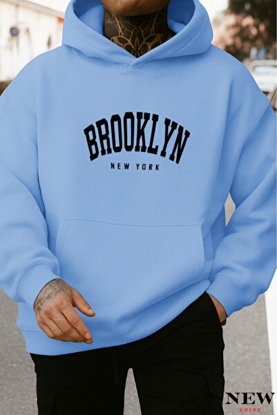 New Shine سويت شيرت مطبوع من بروكلين نيويورك