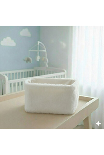 elma Ecru Color Plush Organizer