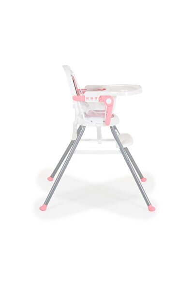 Moni Scaun de masa pliabil 3 in 1 Amaretti Roz, tava de hranire detasabila si reglabila in 3 pozitii