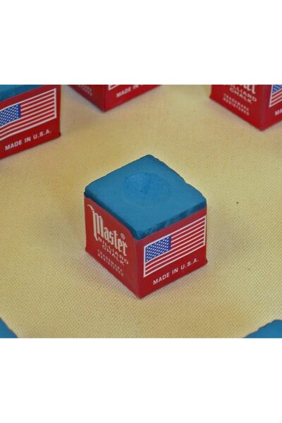 YALLA HomeGym Master Billiard Pool Cue Chalk, Blue Cubes Tournament Quality Chalk 144 Pcs