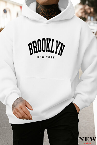 New Shine سويت شيرت مطبوع من بروكلين نيويورك