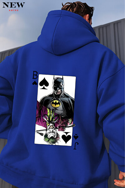 New Shine Batman Baskılı Dukserica