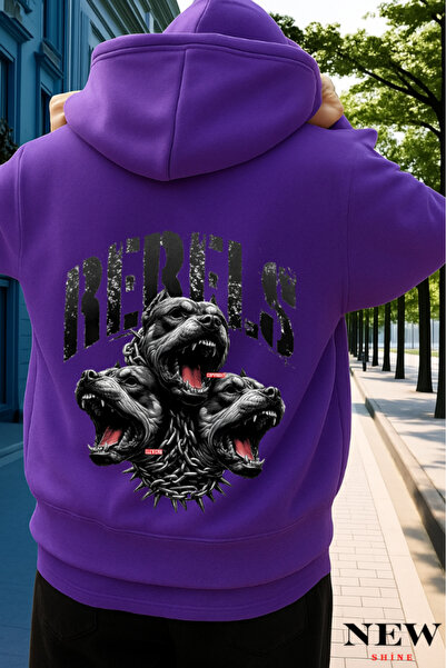 New Shine سويت شيرت مطبوع من بيبلز