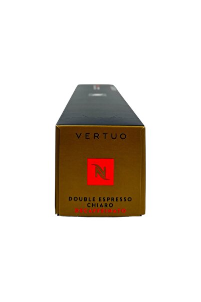 Nespresso Vertuo Double Espresso Chiaro Decaf, Coffee Capsules 10-Pack (Suitable for Vertuo Machines)
