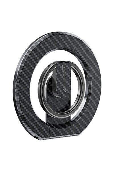 Stef's Cat Suport pentru Telefon Magnetic Tip Inel, H49, Black