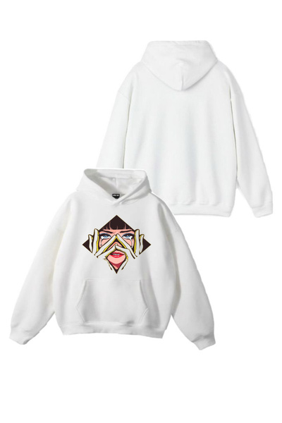 Sebesta Fashion سترة رياضية بغطاء للرأس من القطن المطبوع بثلاث خيوط للموسم ال...