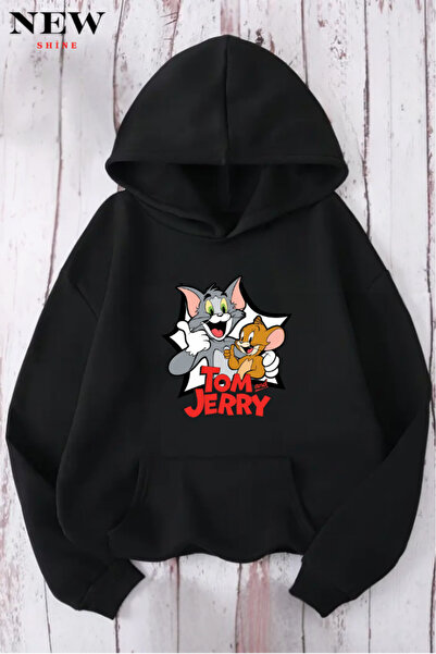 New Shine Tom i Džeri štampana dukserica